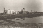 The Woodward Governor Company's new manufacturing facility under construction in Loves Park, Illinois, circa 1942.